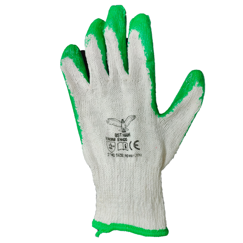 Working Gloves Green Coating