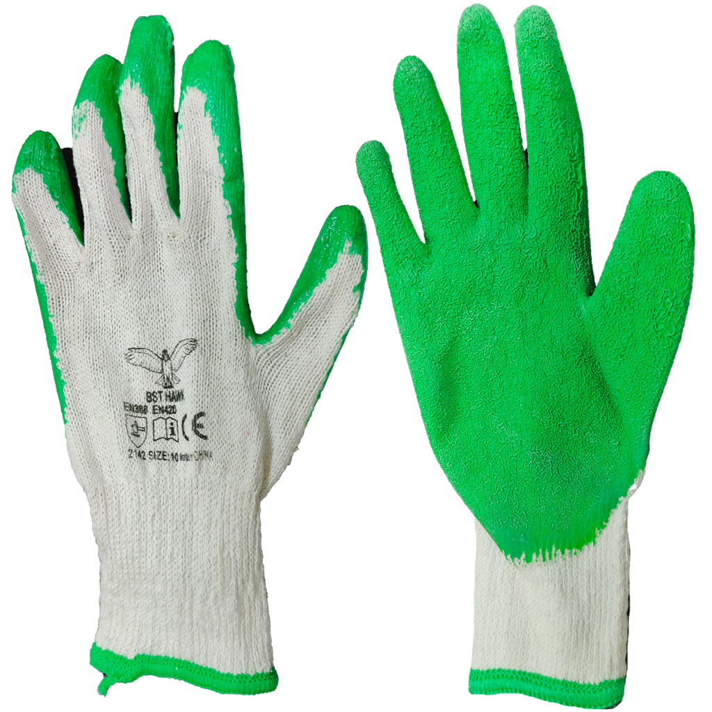 Working Gloves Green Coating